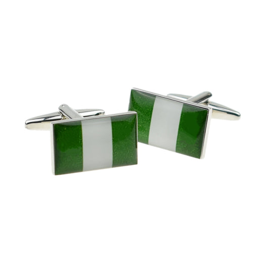 Nigeria Flag Cufflinks | Cufflink Warehouse